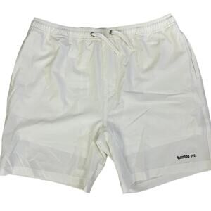 Bamboo Ave Shorts Lined White Athletic Men Size XXL